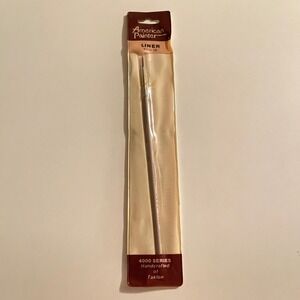 Vtg American‎ painter Loew-Cornell Artist Paint Brush Series 4000 Size 1 B liner